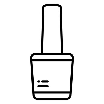 recommend clip art: Illustration of Nail Polish Line Icon 