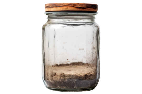 Enchanted Elixir in Wooden Embrace on White or PNG Transparent Background.