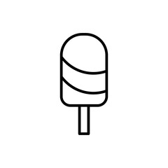 ice lolly line icon