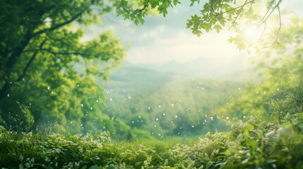 Obraz premium morning in the forest