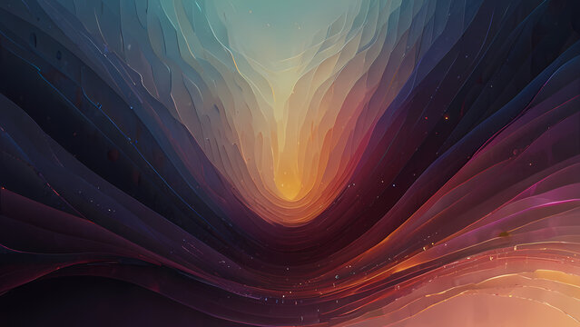 abstract background that visualizes the echoes of emotions with flowing lines and soft gradients to represent how feelings resonate