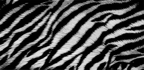 tiger skin pattern - black and white (artwork 2)