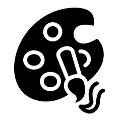 Fototapeta premium artist Solid icon