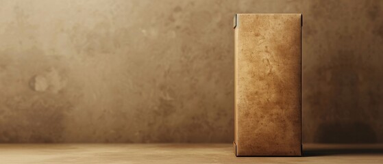 Detailed mockup box with branding elements.