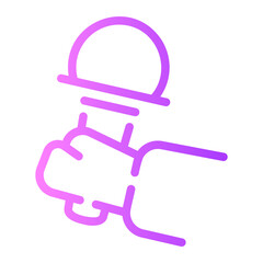 singing Line Gradient Icon