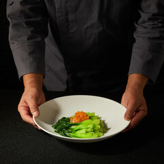 Exquisite Chinese food in China's high-end Michelin restaurants, top notch dishes, relatively expensive Cantonese cuisine