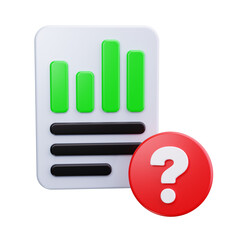 analytics 3d render icon