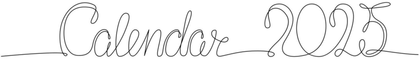 Empty month frame 2025 year.