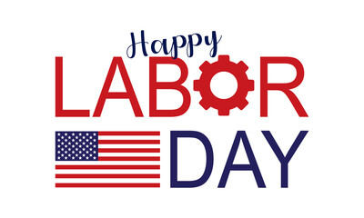 Happy Labor Day USA Text