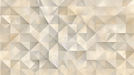 A mosaic of beige squares and triangles in a continuous pattern. Concept for creating wallpaper or banner.
