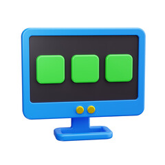 mood board 3d render icon