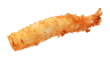 Delicious breaded fried shrimp isolated on white
