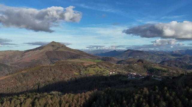 Ibardin comercial area on the border between France and Spain at the Basque Country.