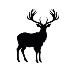 Obraz premium hand drawn animals silhouette set