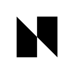 Letter N logo. Icon design. Template elements. Geometric abstract logos