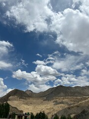 clouds over the mountain
