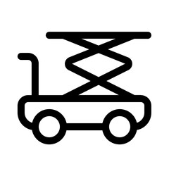 elevator car icon with line style, perfect for user interface projects