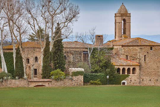 Traditional village of Pubol. Gala museum. Girona, Catalonia. Spain
