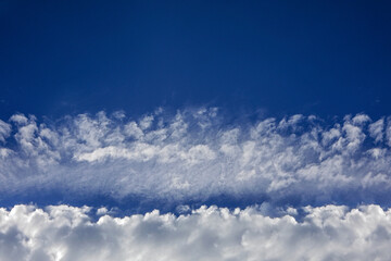 panorama blue sky and clouds