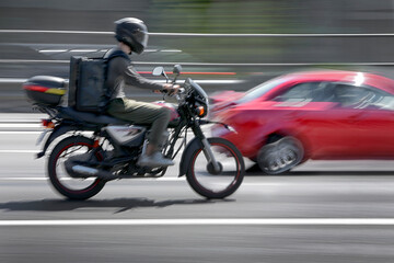 Fototapeta premium alternative ecological clean delivery transport