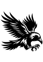 Raven SVG, Crow SVG, Bird SVG, Hunting SVG, Predator SVG, Eagle SVG, Hawk SVG, Pigeon SVG, Feathers SVG, Raven Silhouette, Raven Vector, Clipart, Cut file for Cricut SVG, JPG, PNG