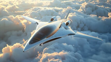 A sleek, advanced aircraft design boosts fuel efficiency, speed, and smooth flight.