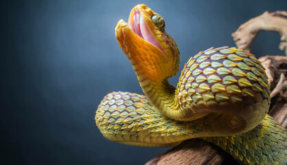 Purple-spotted Pit Viper in the snake