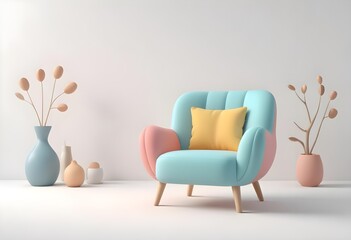cartoonish chair 
