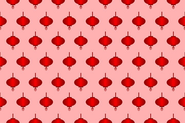 Simple Chinese lanterns vector illustration.