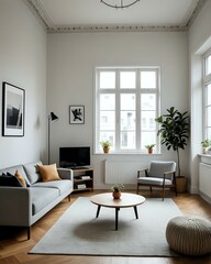 Fototapeta premium professional photography of a living room with a very minimalist style
