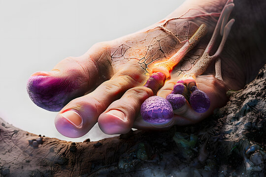 Gout or inflammatory arthritis.