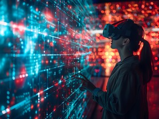 Virtual Conference Participants Interacting Through Holographic Displays and Global Connectivity
