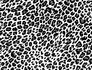 leopard skin pattern - black and white (artwork 1)