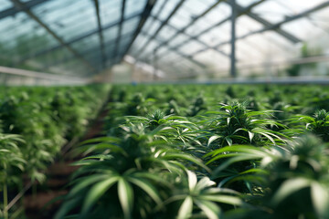 commercial cultivation of cannabis plants in agriculture monoculture 