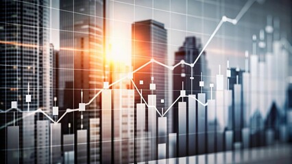 A modern backdrop featuring abstract financial data and statistics for business contexts.
