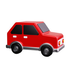 car 3d render icon