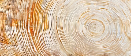 Panoramic close-up, high detail scan of sycamore tree rings texture, Generative AI