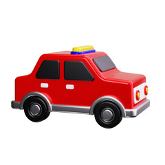 police car 3d render icon © HacaStudio