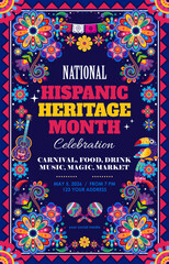 hispanic heritage month poster background