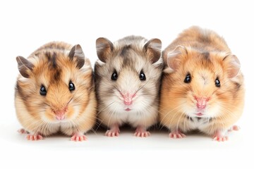 three little hamsters