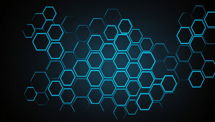 abstract background with hexagons