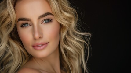 Beauty portrait of a mature older woman / confident, pretty, close-up photo