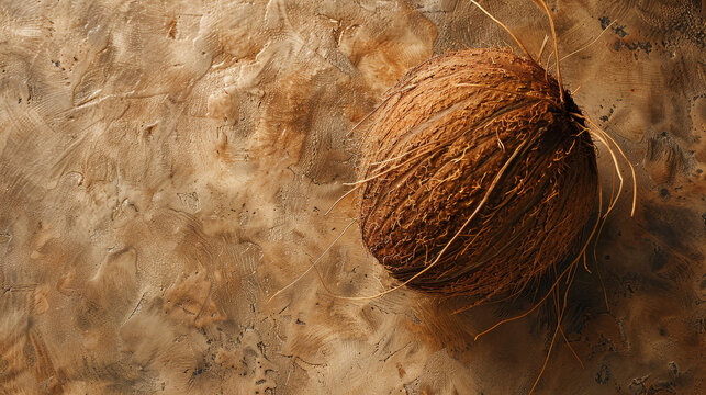 Pile of cut coconuts.