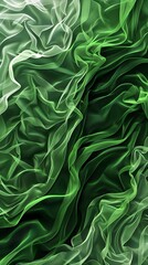 Abstract organic green lines as wallpaper background illustration