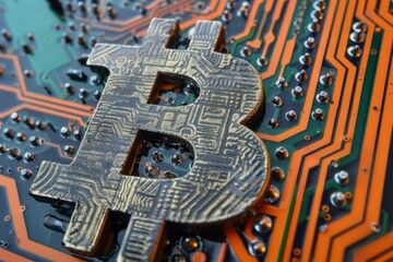 Obraz premium Bitcoin, Cryptocurrency, BTC, digital gold, BTC, Crypto