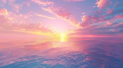 Fototapeta premium sunrise view on the beach