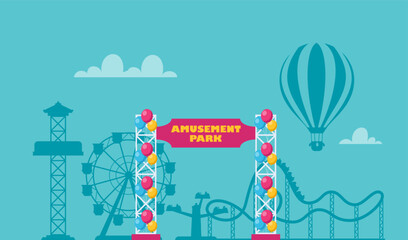 Naklejka premium AmusementPark2-03.eps