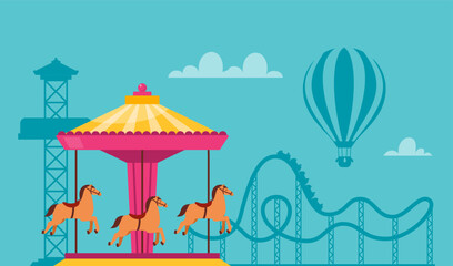 Naklejka premium AmusementPark2-02.eps