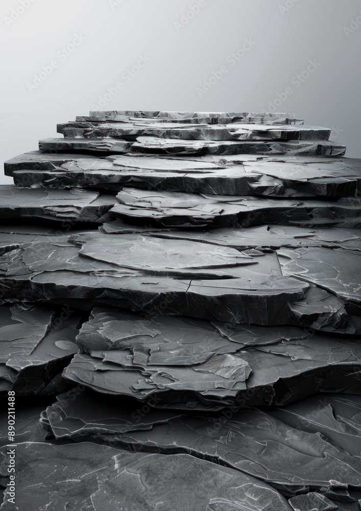 Aufkleber luxurious stone platform for high-end product display with abstract background - 4k resolution, gene