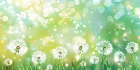 primer plano de diente de león. desenfocado. bokeh